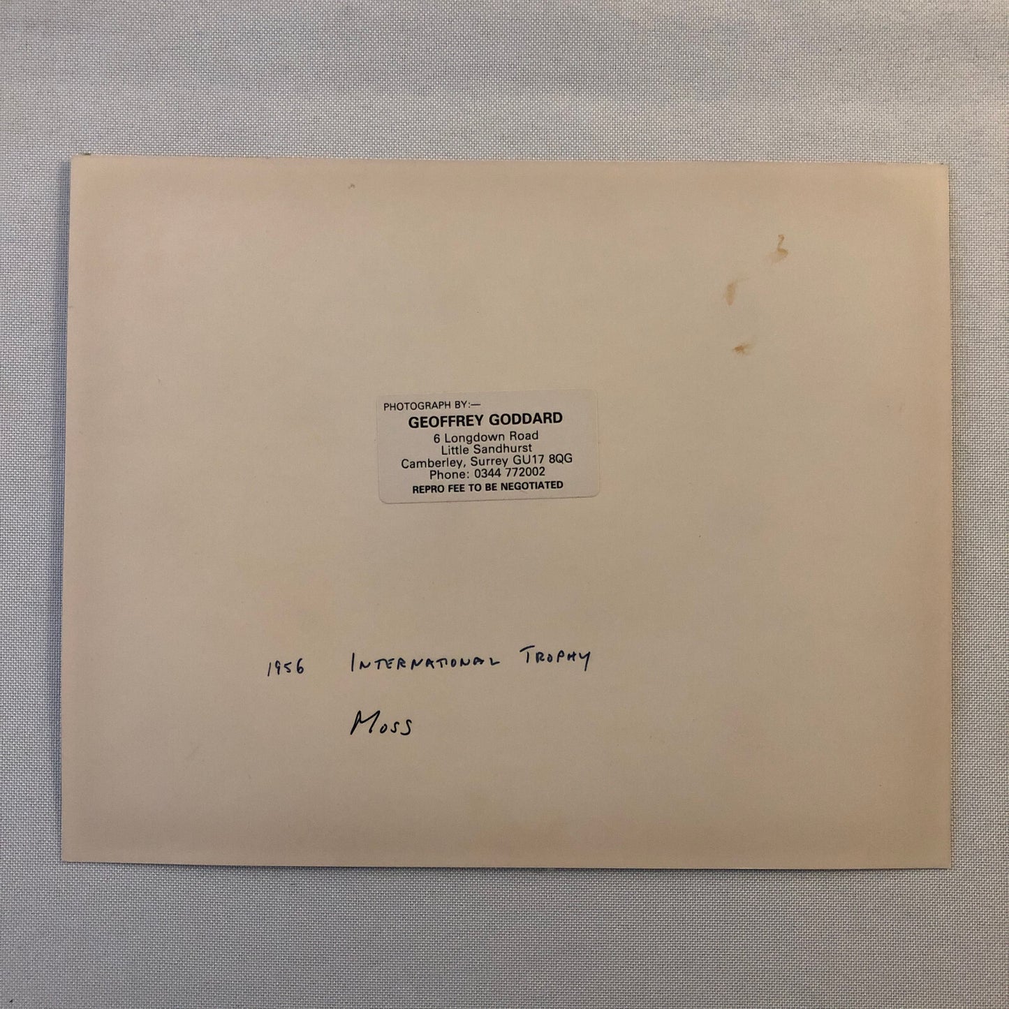 Stirling Moss 1956 International Trophy Race Photo Photograph Print