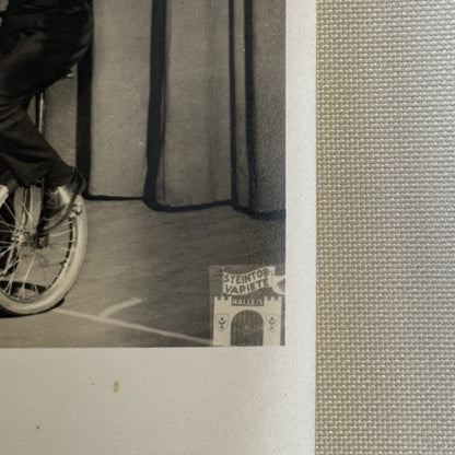 Circus Performer Balancing Act on Unicycle Photo Photograph Renellis