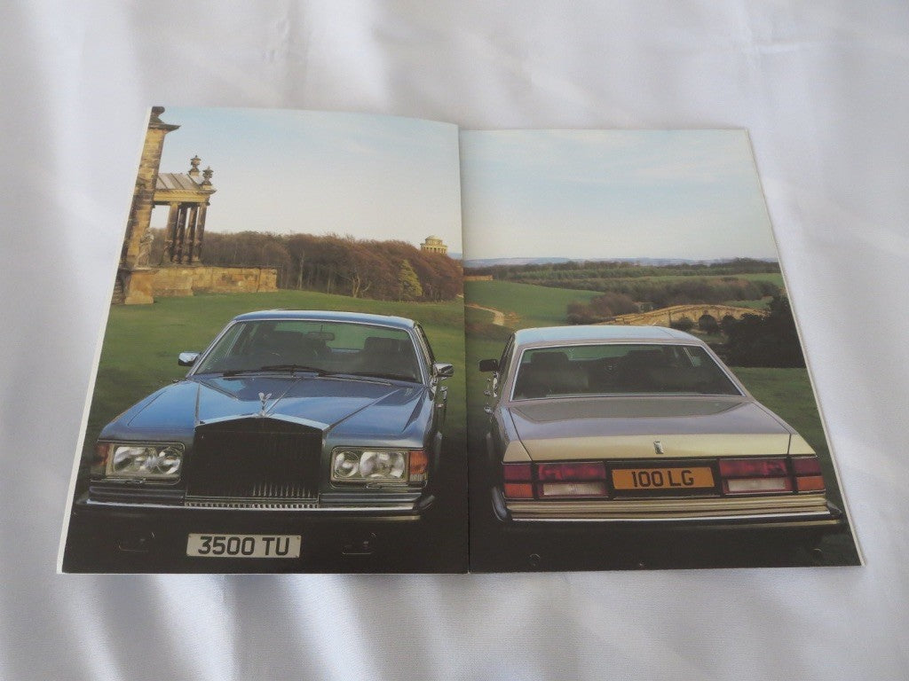 1981 Rolls Royce Silver Spirit & Bentley Mulsanne Sales Brochure Catalog