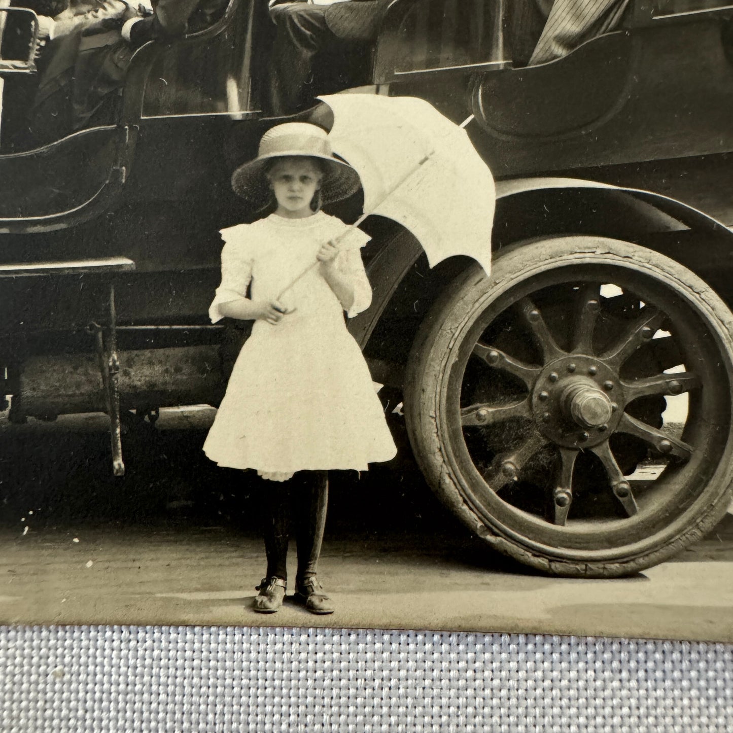 Vintage German Postcard Post Card Tour Bus Automobile Real Photo Postcard RPPC