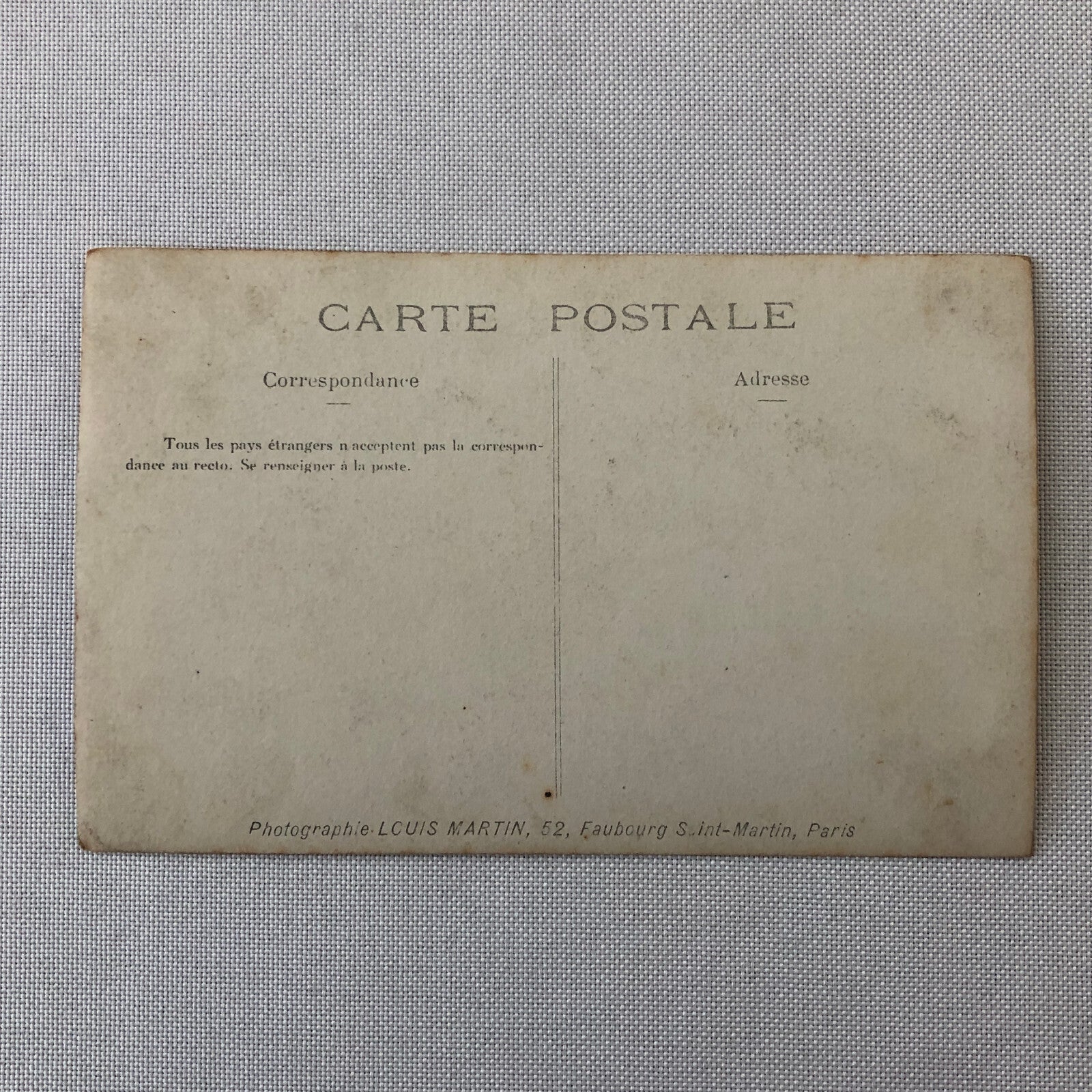 Circus Performer Postcard Post Card Acrobat Act Famille Craft