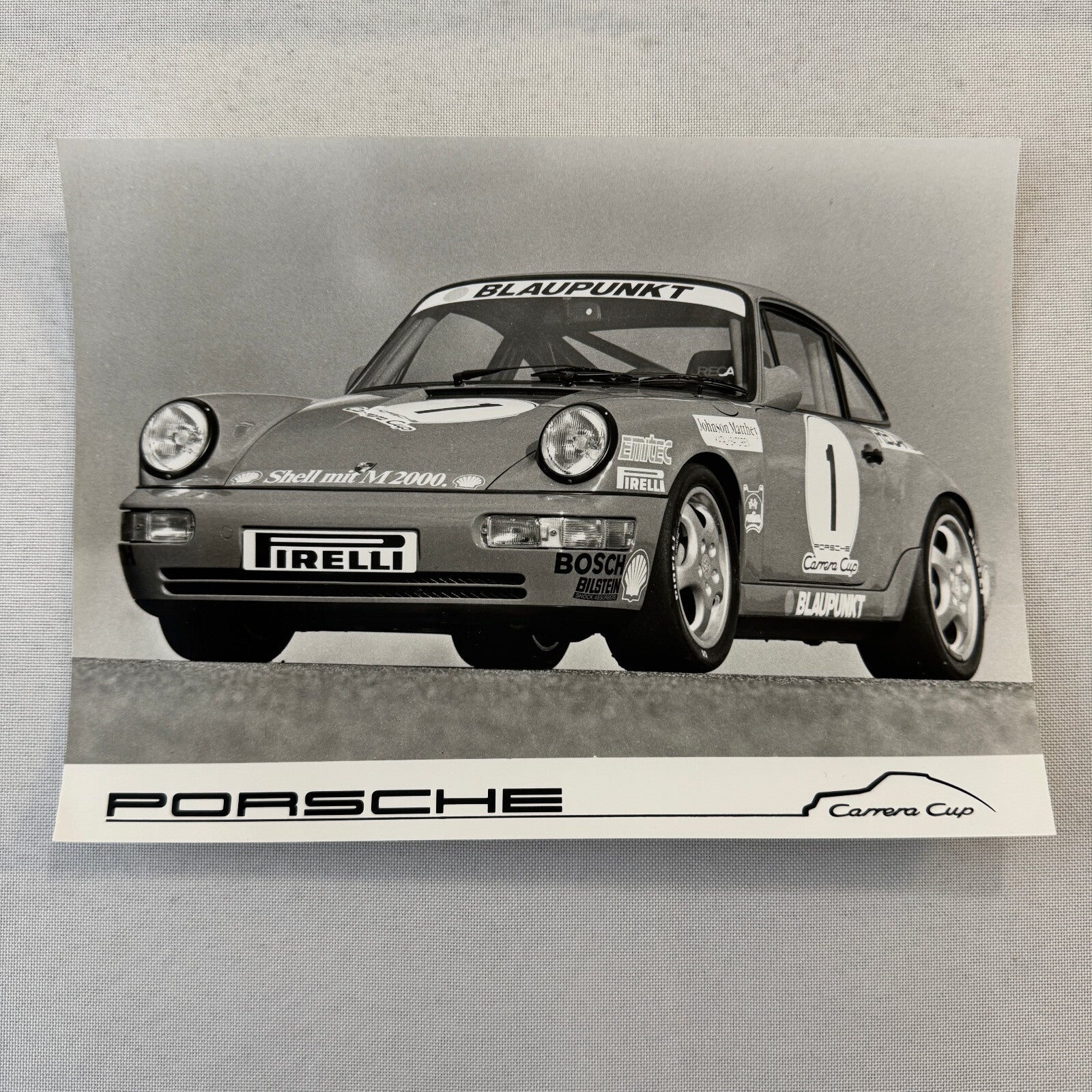 Vintage Porsche 911 Carrera Cup Racing Car Factory Press Photo Photograph Print