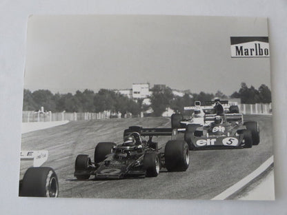 Vintage 1973 French Grand Prix Racing Photograph Photo - Jackie Stewart + 