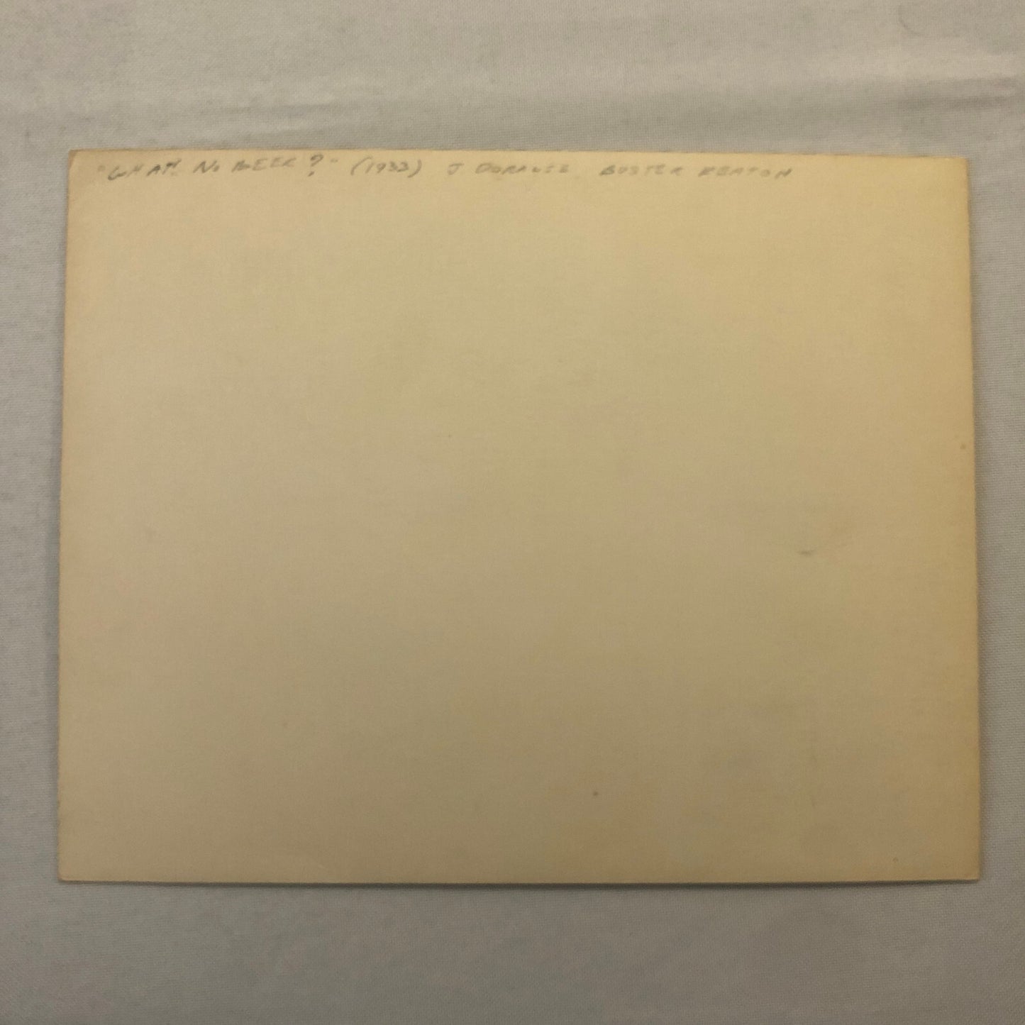 Buster Keaton Jimmy Durante What No Beer Comedy Film Movie Photo Photograph