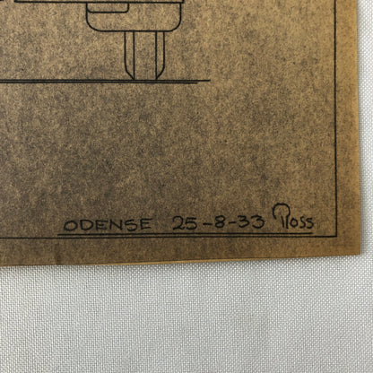 1933 Coachbuilder Car Design Blueprint Rendering Blue Print Coupe Body Style 