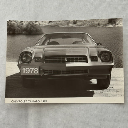 1978 Chevrolet Camaro Factory Press Photo Photograph Vintage