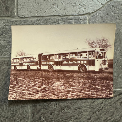 Vintage Bus Photo and Postcard Lot 6x German