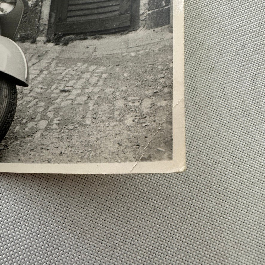 Vintage Scooter Photo Photograph Print Unidentified