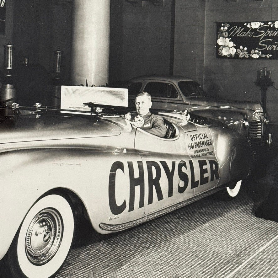 1941 Chryler Indianapolis Motor Speedway Indy Pace Car Photo Modern Print