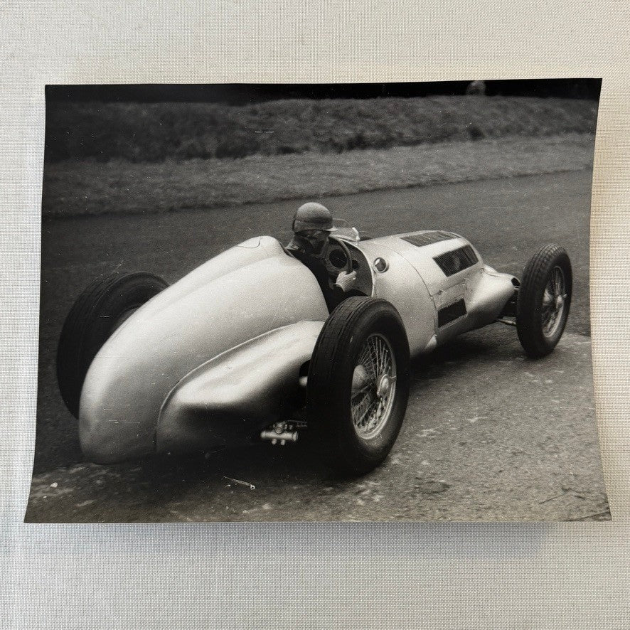 Vintage Racing Photograph Peter Collins 1958 Oulton Park Modern Print