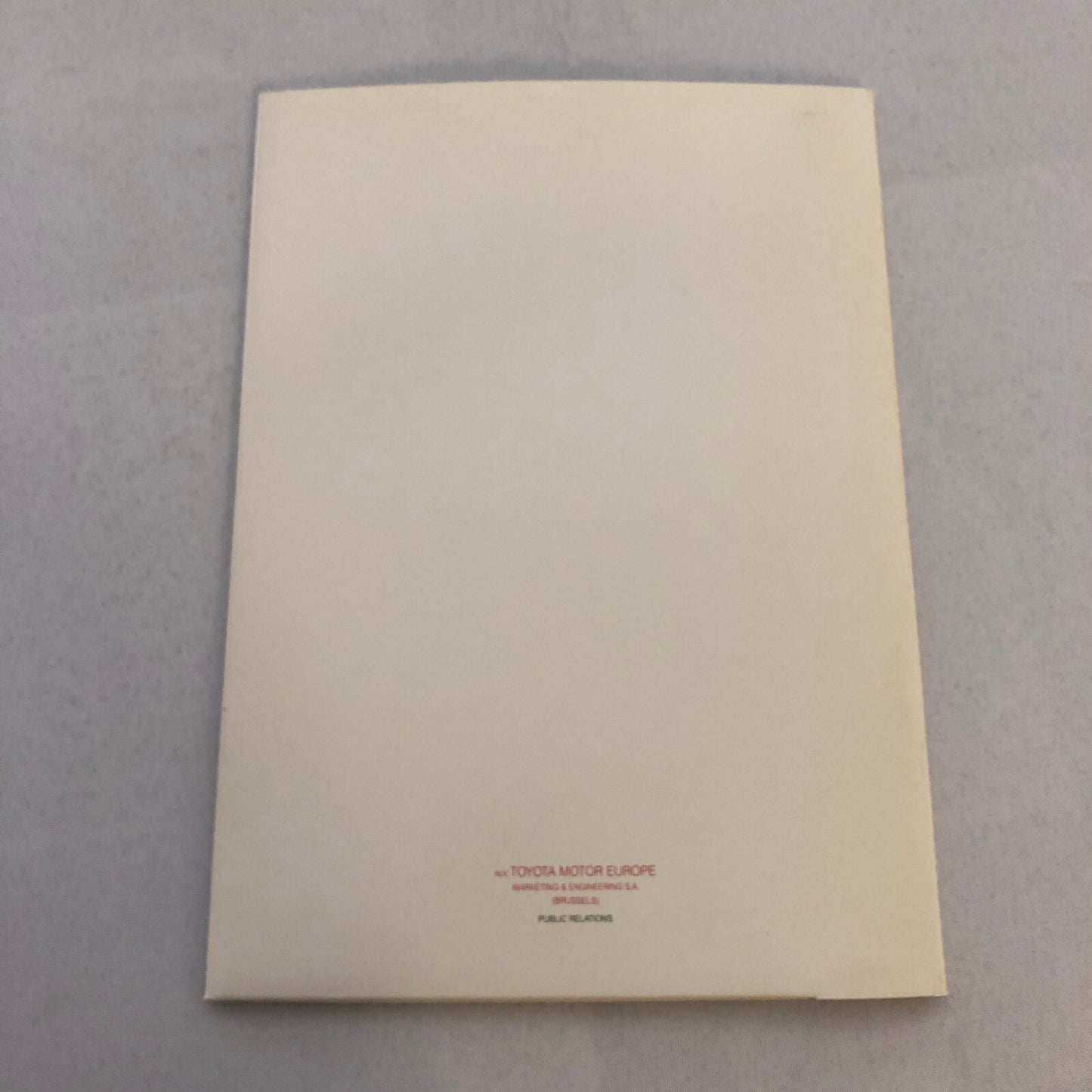 Toyota AXV III Concept Car Prototype Press Kit with Photos
