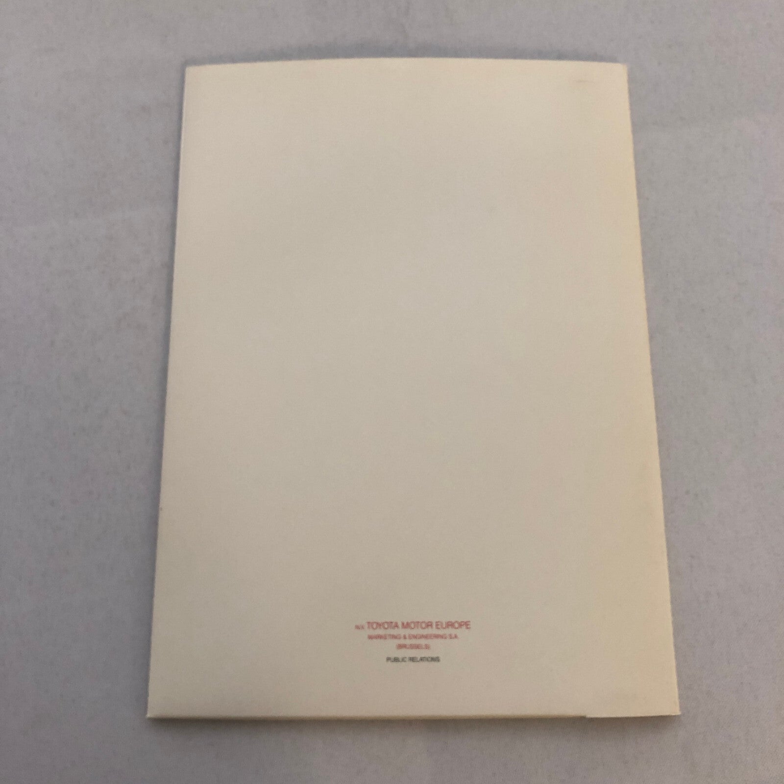 Toyota AXV III Concept Car Prototype Press Kit with Photos