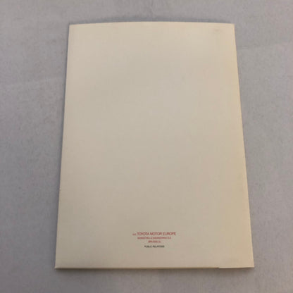 Toyota AXV III Concept Car Prototype Press Kit with Photos