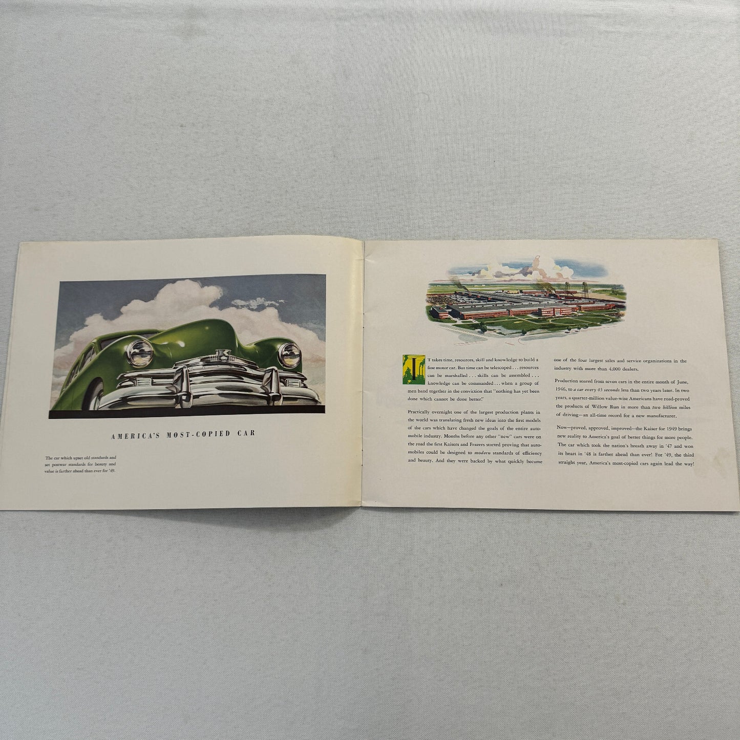 1949 Kaiser Car Sales Brochure Catalog Vintage Virginian Deluxe Special