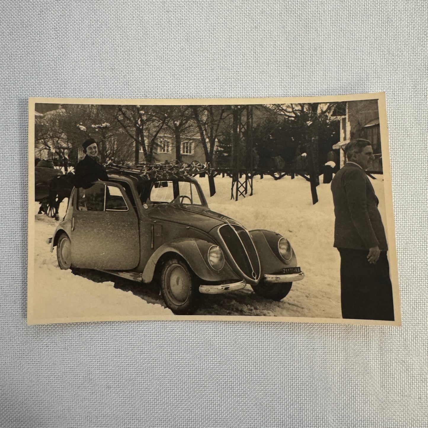 Vintage Automobile Car Photo Photograph European
