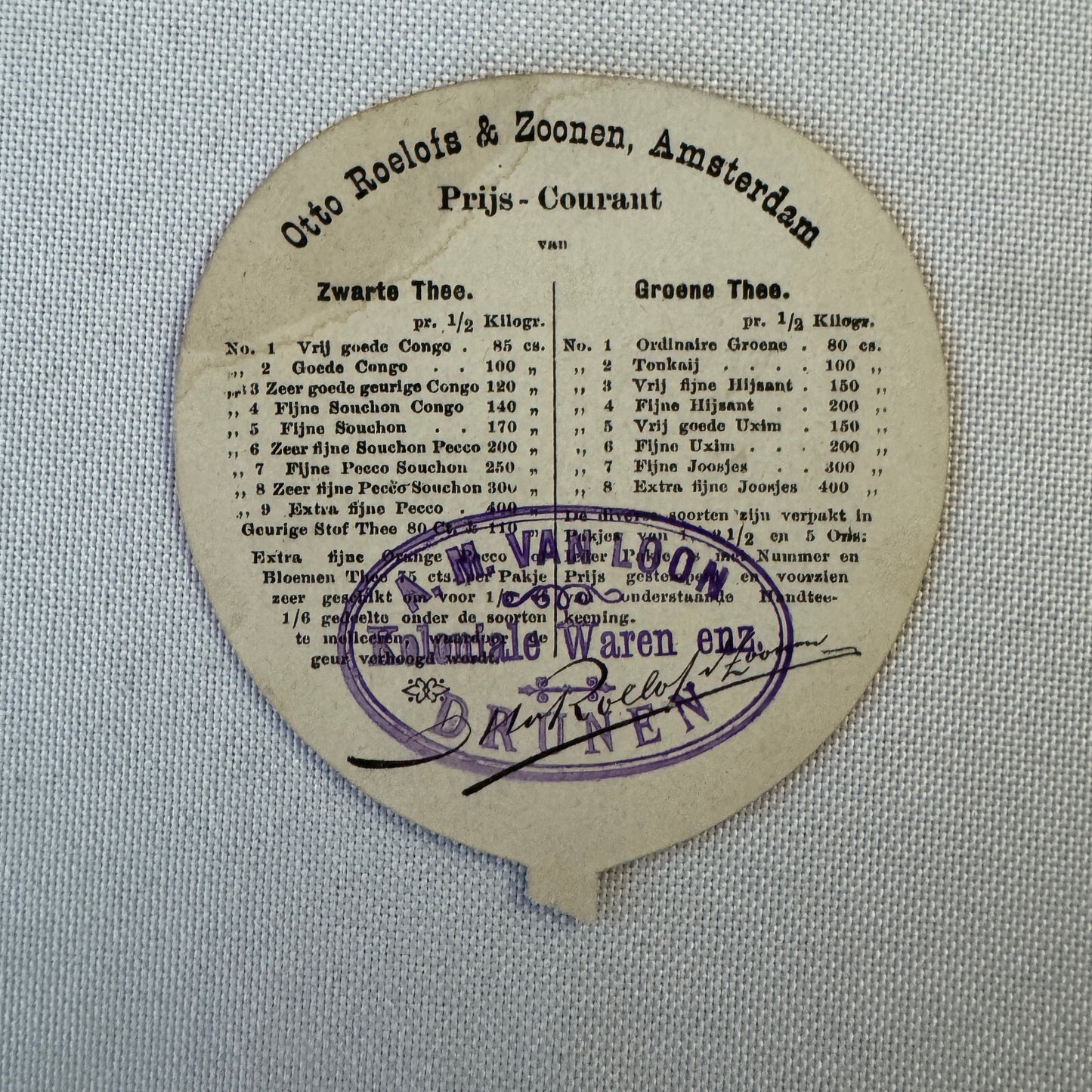 Vintage Trade Card Amsterdam Netherlands Dutch Birds