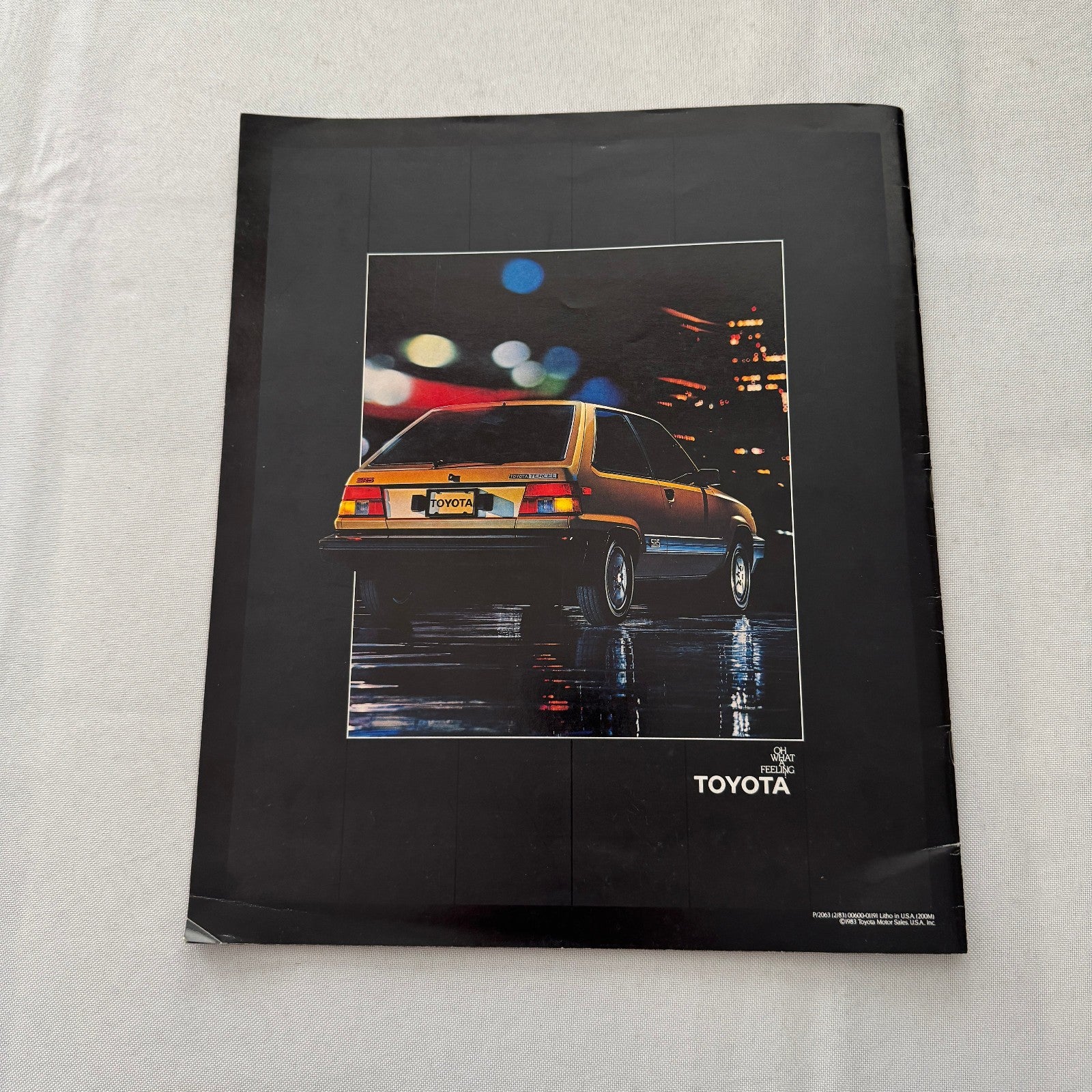 1983 Toyota Tercel Car Sales Brochure Catalog SR5 Wagon Liftback 4WD Vintage
