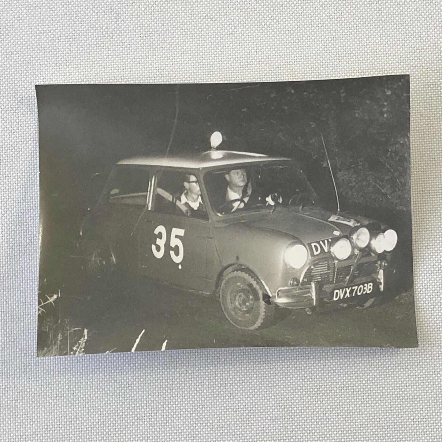 Vintage MINI Racing Car Photo Photograph Print Rally Car ? 