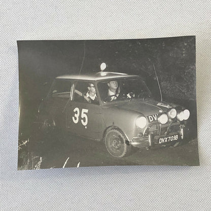 Vintage MINI Racing Car Photo Photograph Print Rally Car ? 