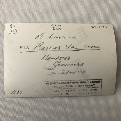 Vintage Bedford Truck Barn Find Junk Yard Parts Photo Photograph Print Lot 43x