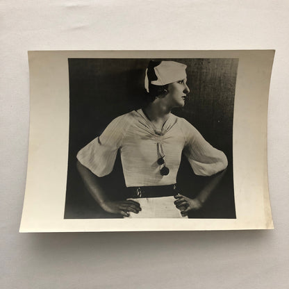 Press Photo Photograph Fashion Model Flamisol Fabric Underwood & Underwood