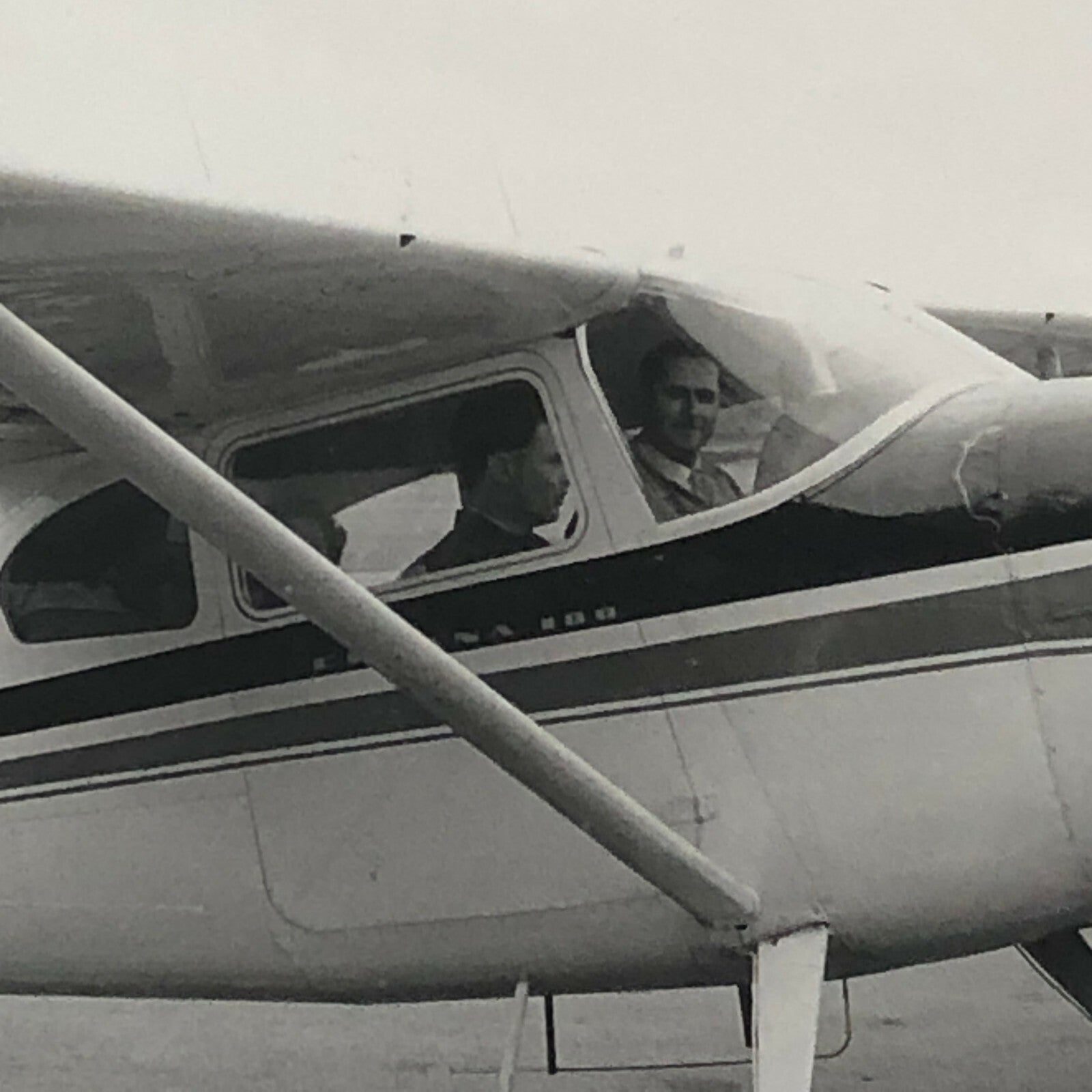 Vintage Small Airplane Plane Photo Photograph Aircraft Racing Driver Flockhart ?