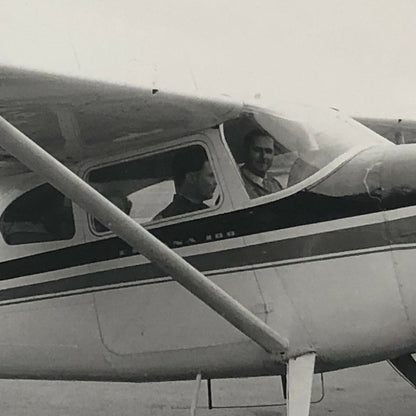Vintage Small Airplane Plane Photo Photograph Aircraft Racing Driver Flockhart ?