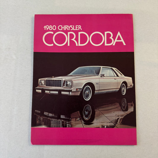 1980 Chrysler Cordoba Brochure Car Catalog Advertising Vintage