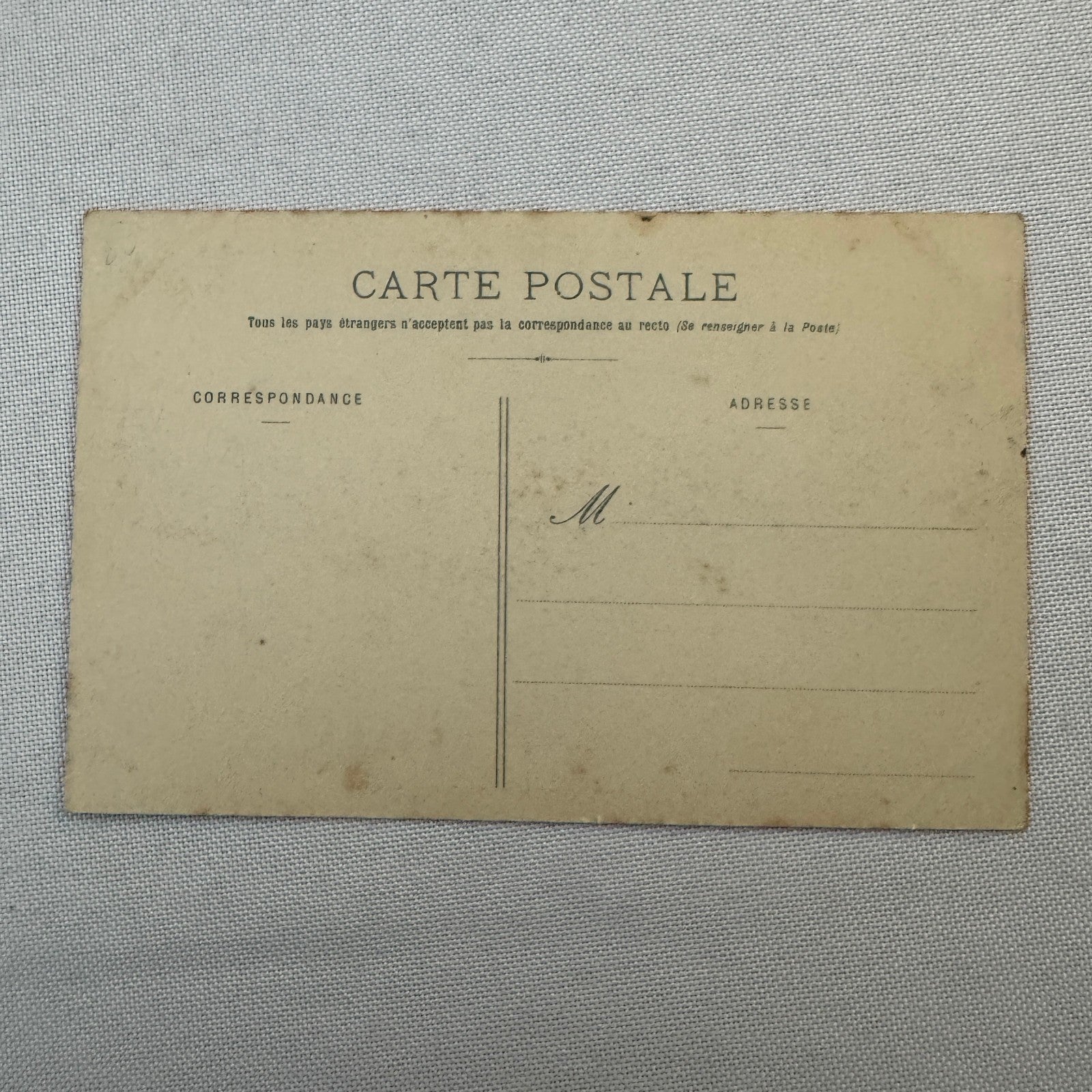 Vintage Zeppelin Airship Dirigible Postcard Post Card French Le Lebaudy