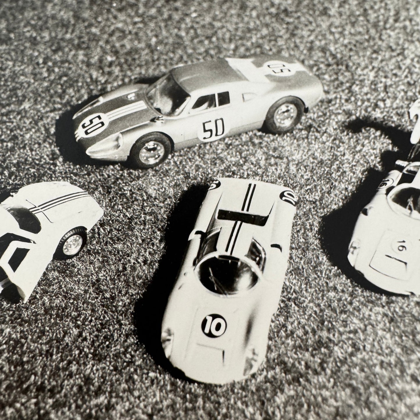 Vintage Porsche Toy Car Photo Photograph Print Lot 3x