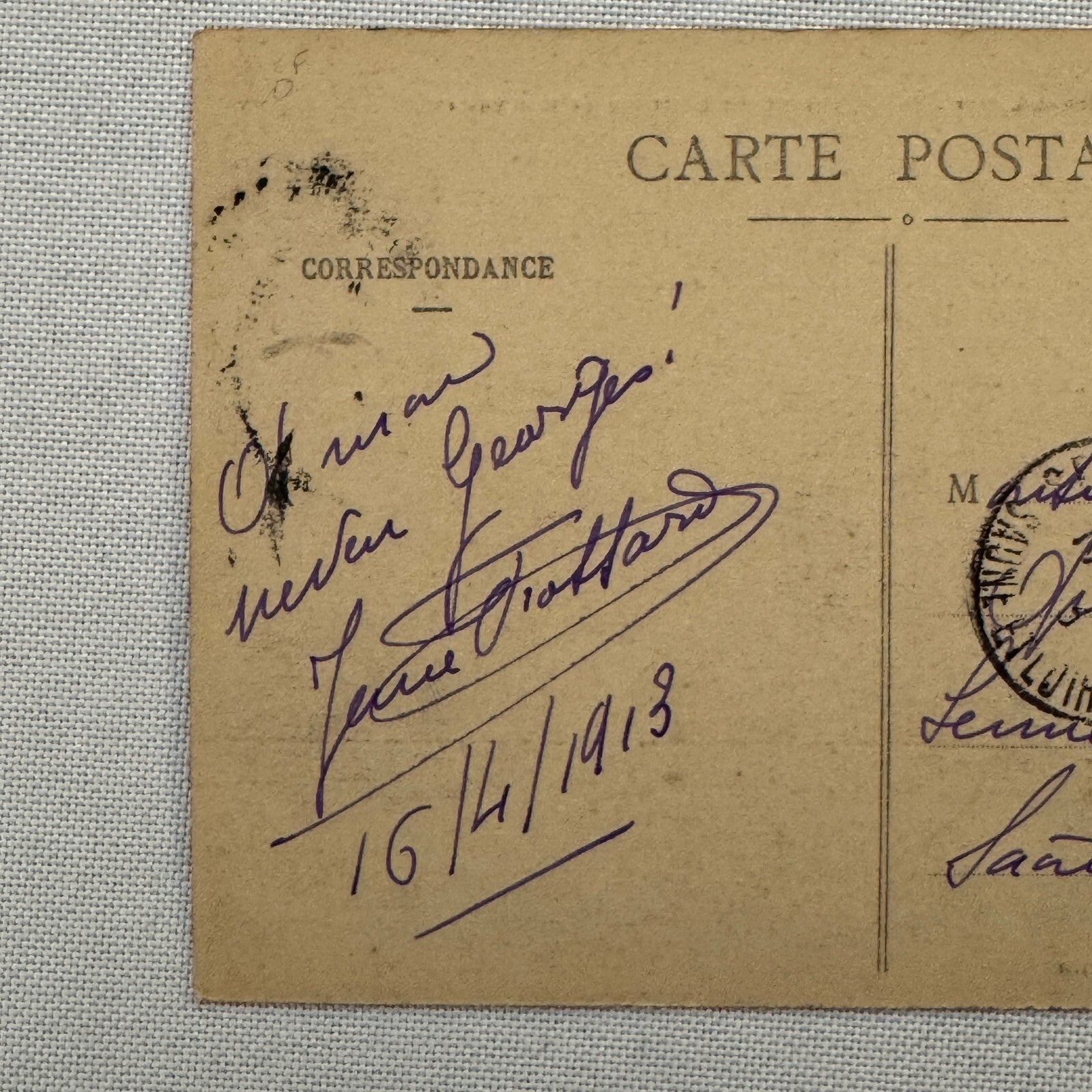 Zeppelin Airship Dirigible Aircraft French Postcard Post Card Vintage