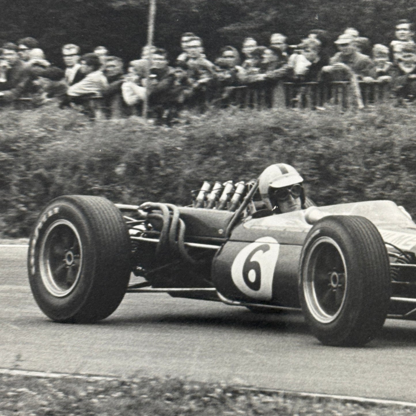 Vintage Racing Photo Photograph Denny Hulme Brands Hatch Grand Prix 1966 Brabham
