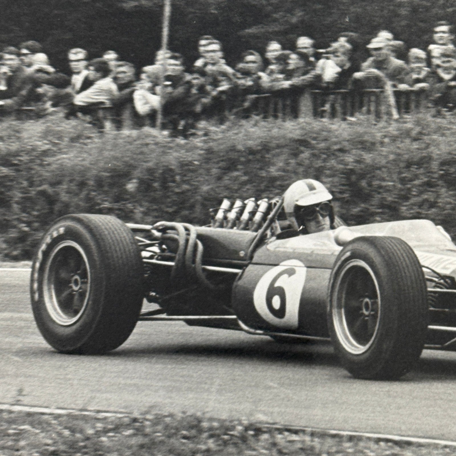 Vintage Racing Photo Photograph Denny Hulme Brands Hatch Grand Prix 1966 Brabham
