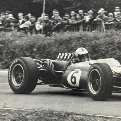 Vintage Racing Photo Photograph Denny Hulme Brands Hatch Grand Prix 1966 Brabham