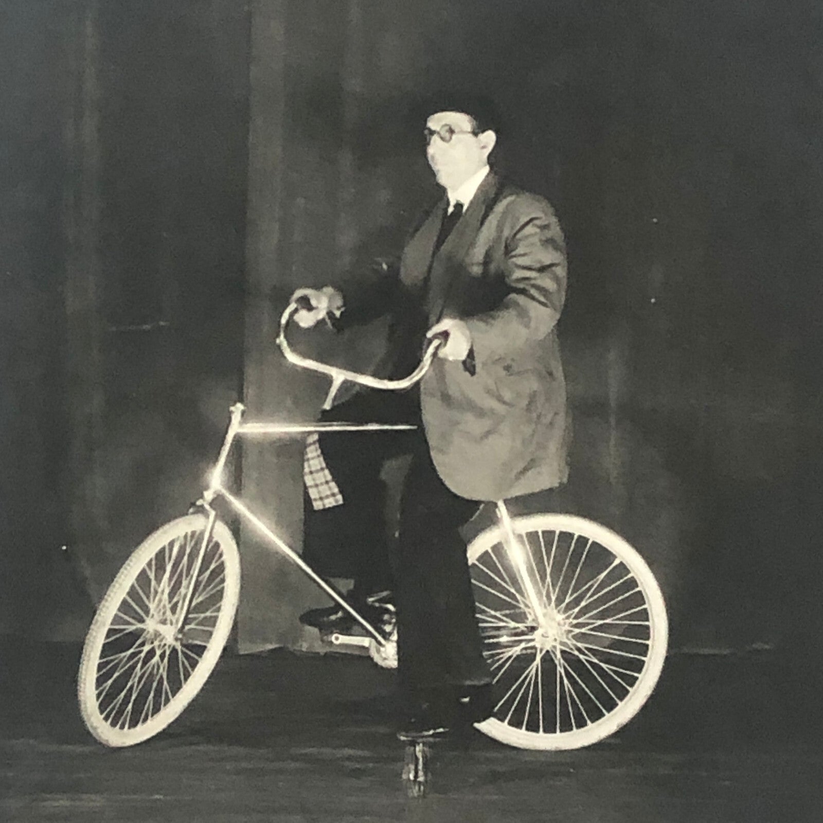 Circus Bicycle Performer Vintage Photo Photograph European Signed ?
