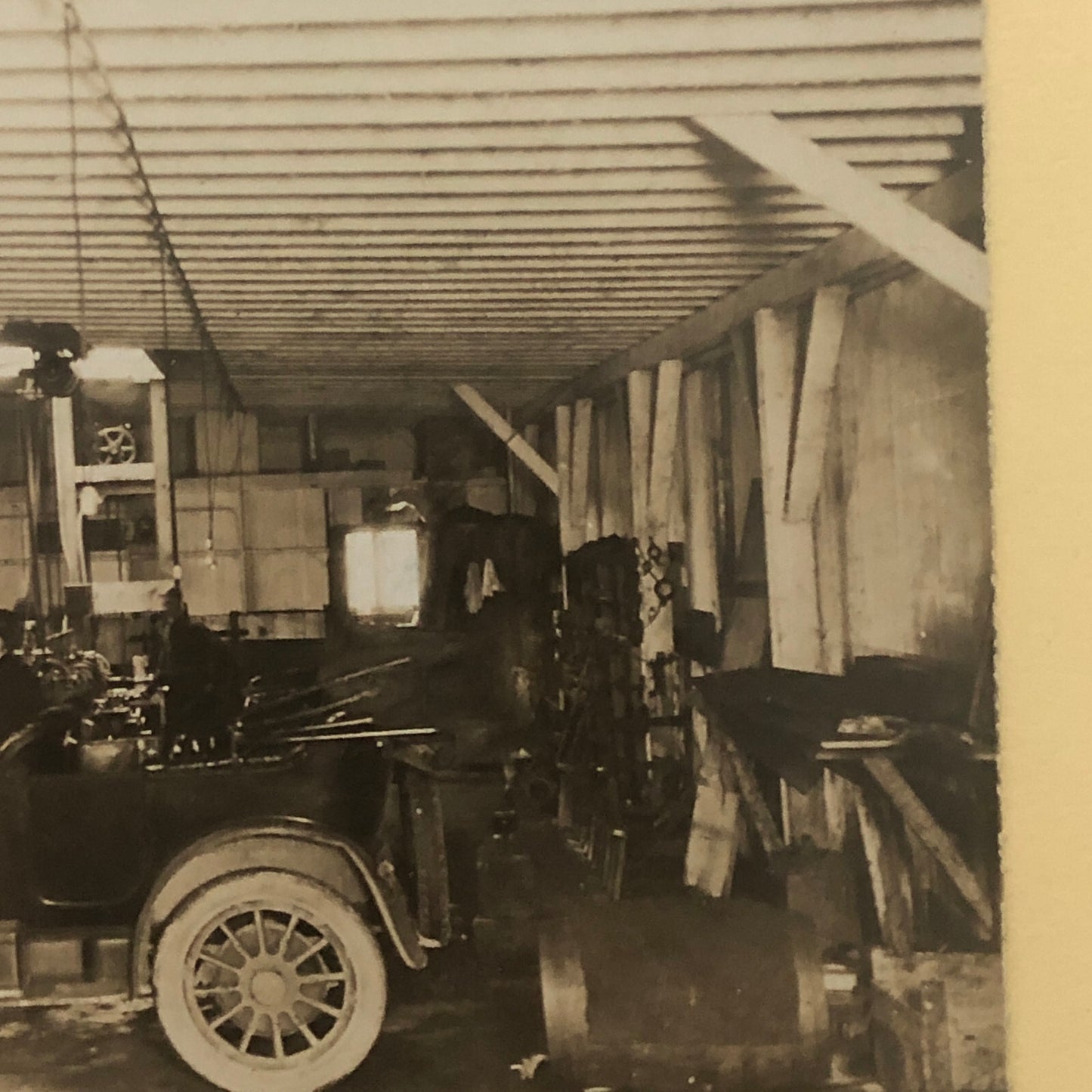 Vintage Car Automobile Service Station Garage Photo Photograph 1919 Vancouver