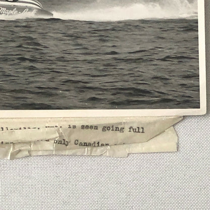 Motor Boat Racing Press Photo Photograph Print Race Hydroplane Maple Leaf Boat 
