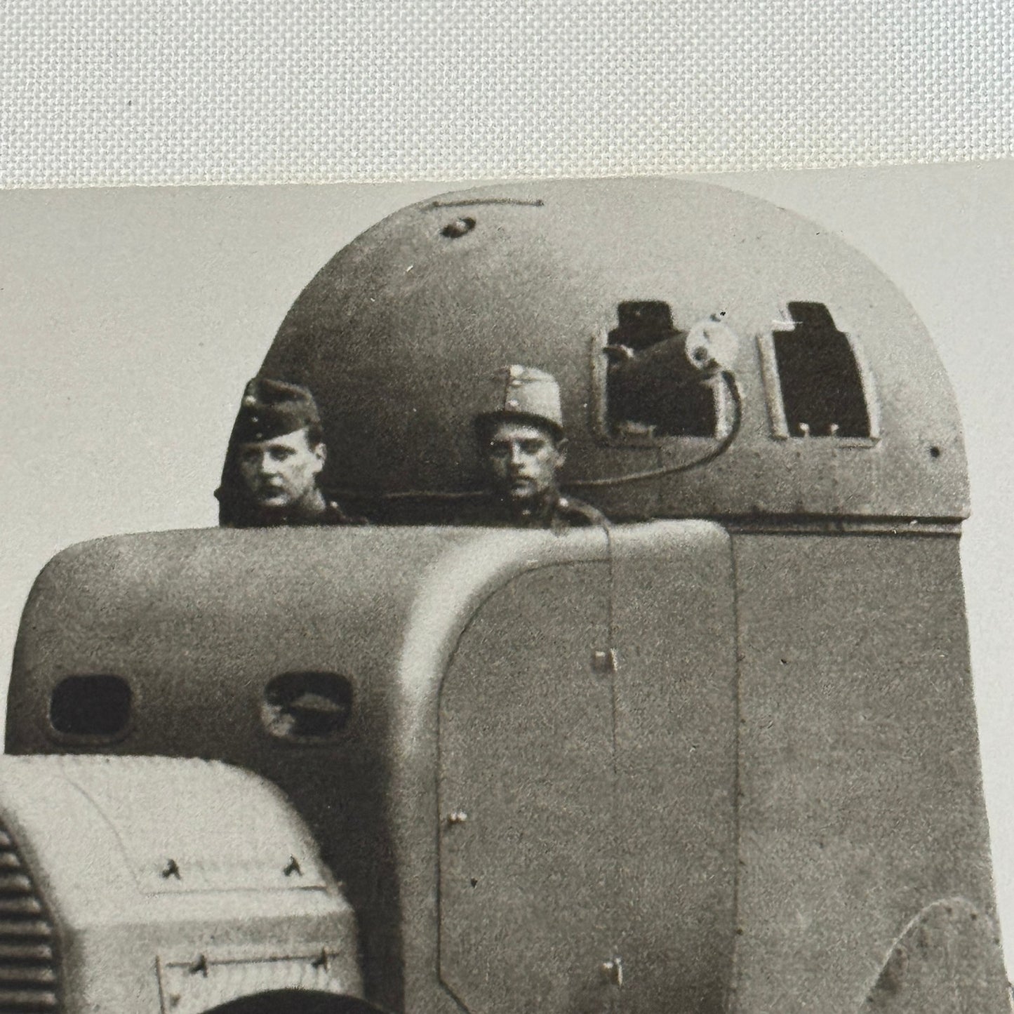 Early Military Tank Vehicle Truck Vintage Image Modern Print