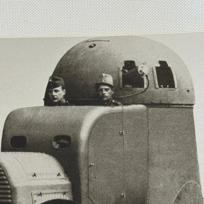 Early Military Tank Vehicle Truck Vintage Image Modern Print