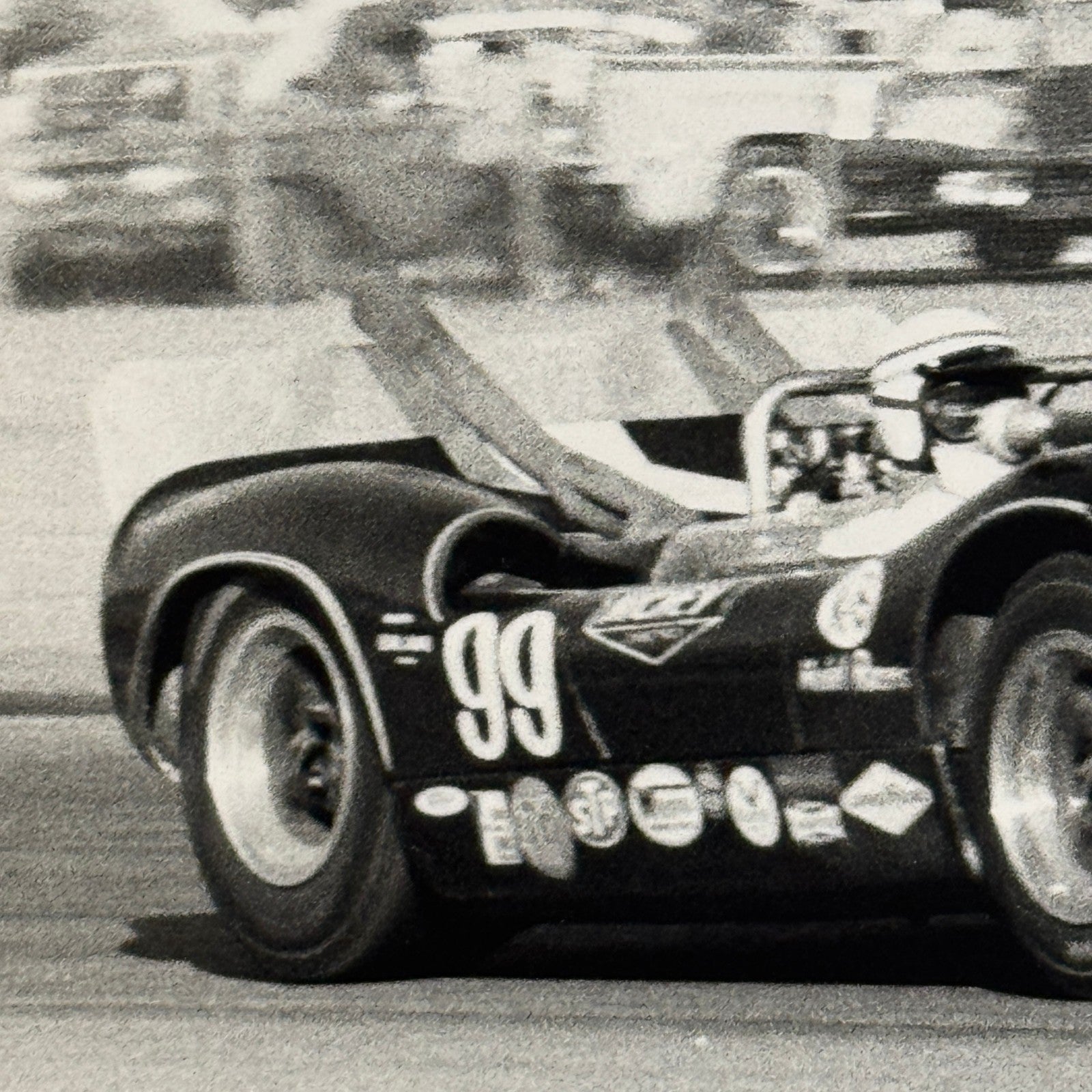 Vintage Racing Photo Lola T70 Car Motorsport Can Am CanAM MODERN PRINT