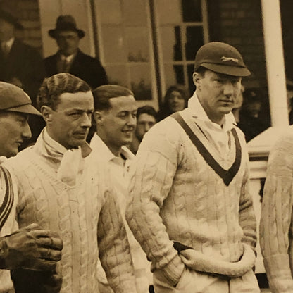 Press Photo Photograph Cricket Match West Indies Cricket Team Cricketers 1933