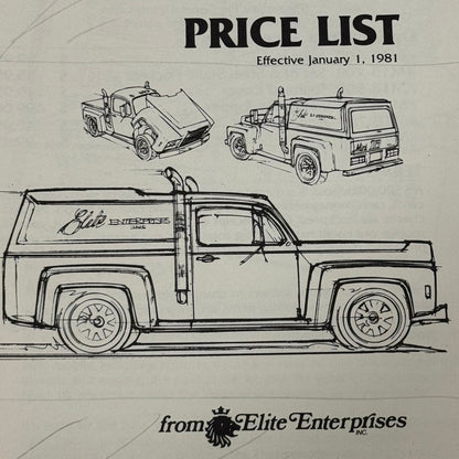 1982 Elite Enterprises Mini 18 Volkswagen VW Beetle Truck Conversion Kit Catalog