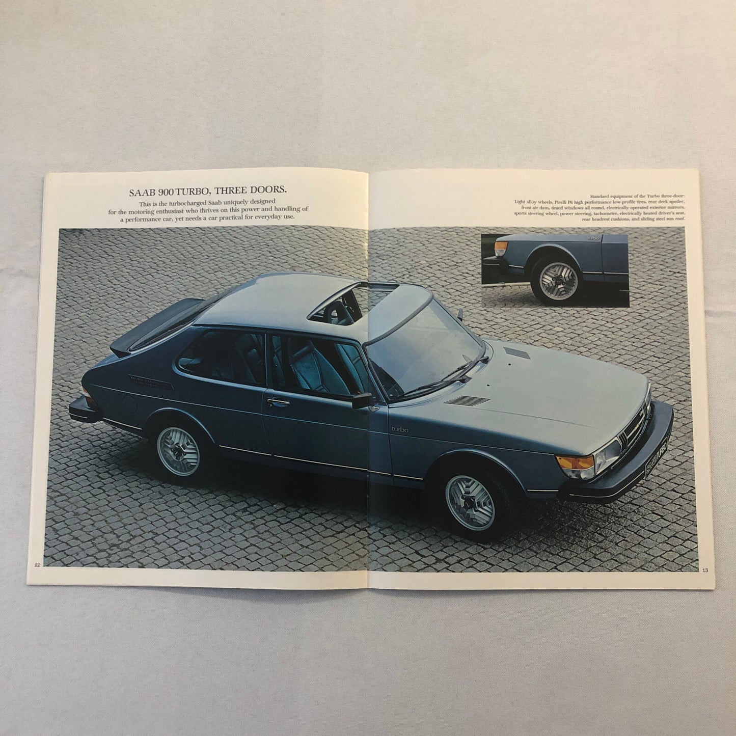 Saab 900 Turbo Sales Brochure Catalog Advertising Vintage Car Automobile