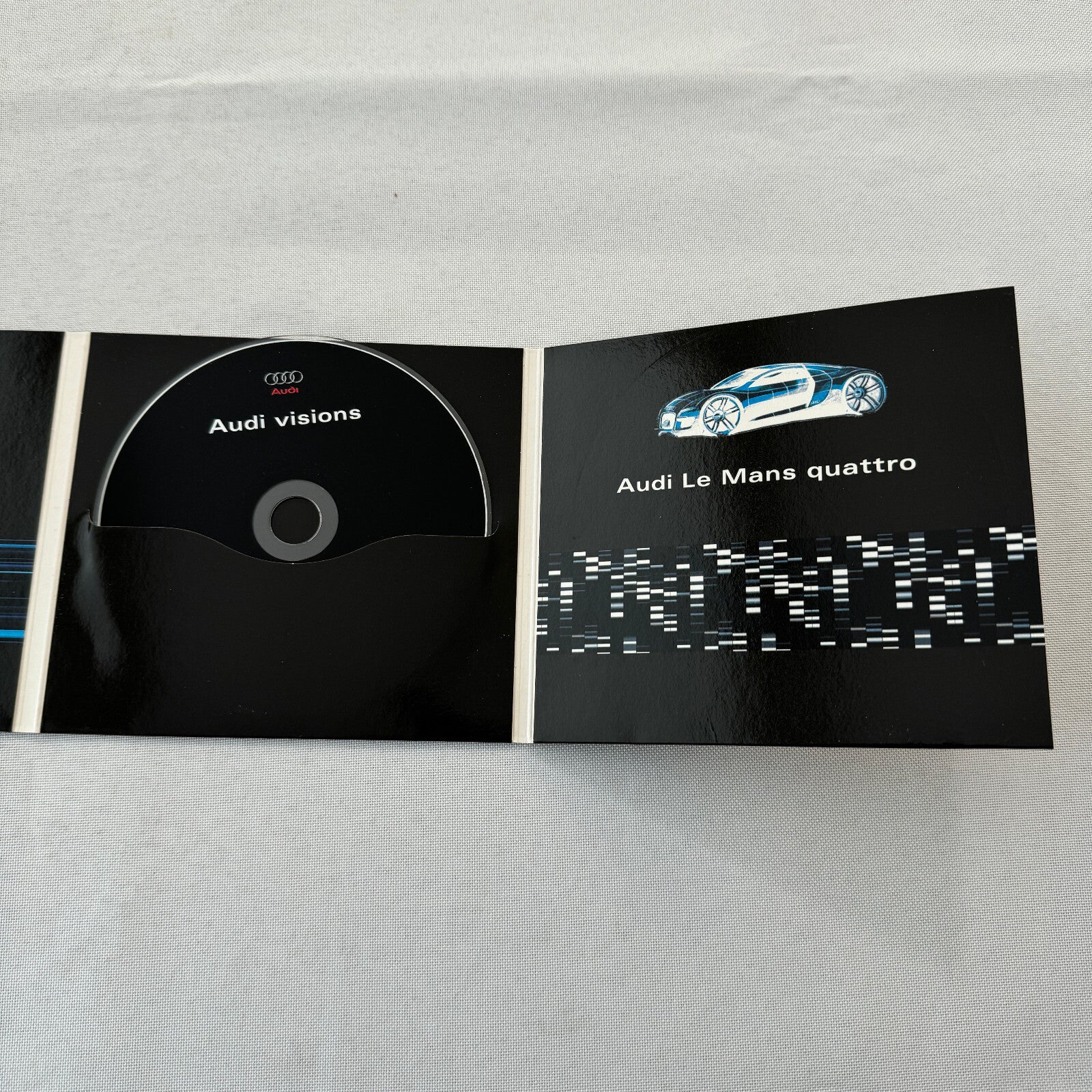 Audi Concept Car Prototype Press Kit CD Le Mans Quattro Pikes Peak Nuvolari R8