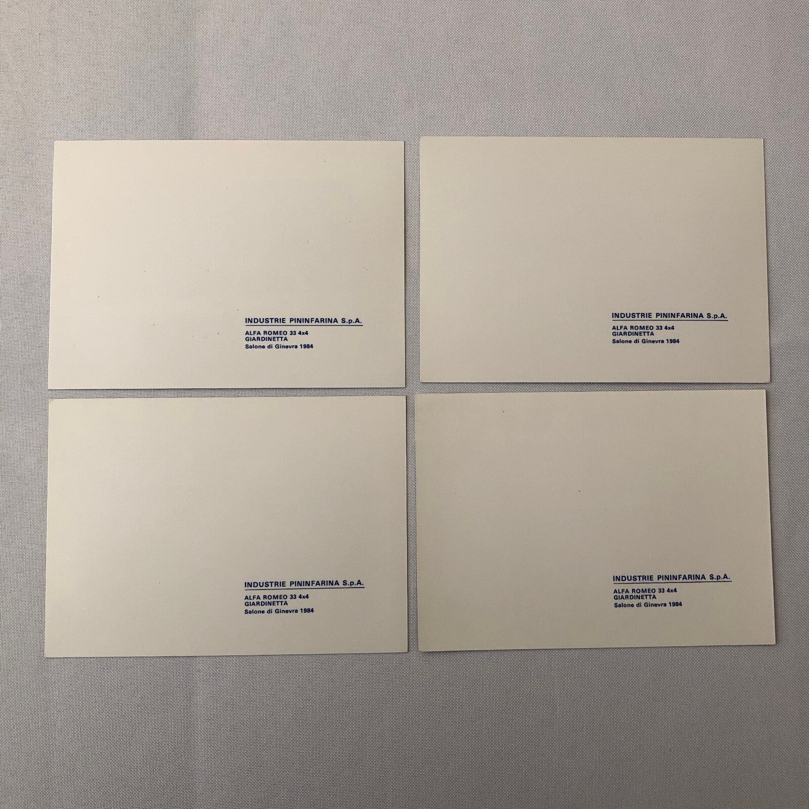 Alfa Romeo 33 4x4 Giardinetta 1984 Pininfarina Press Photo Photograph Lot of 4