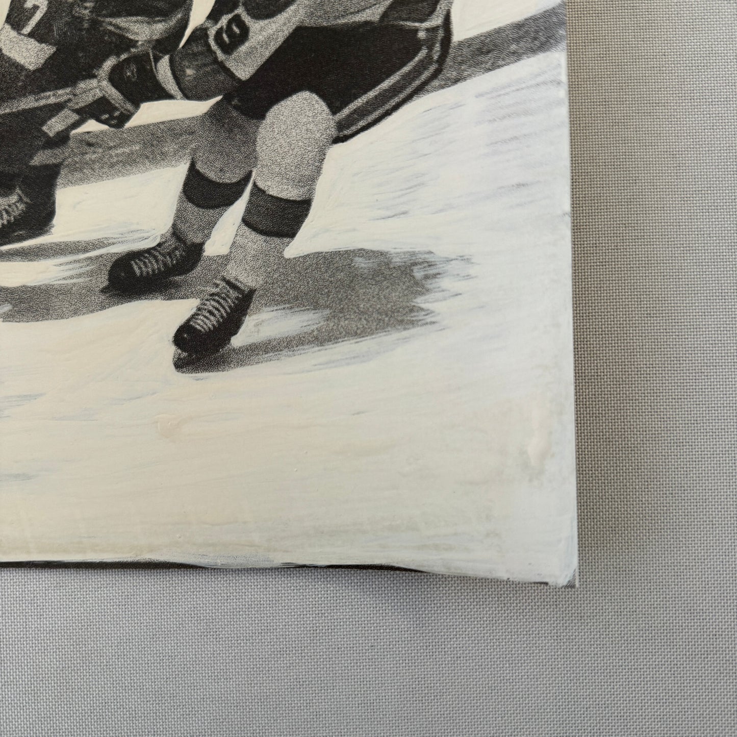 Detroit Red Wings Hockey Player Photo Photograph Vintage Mockup Garry Unger