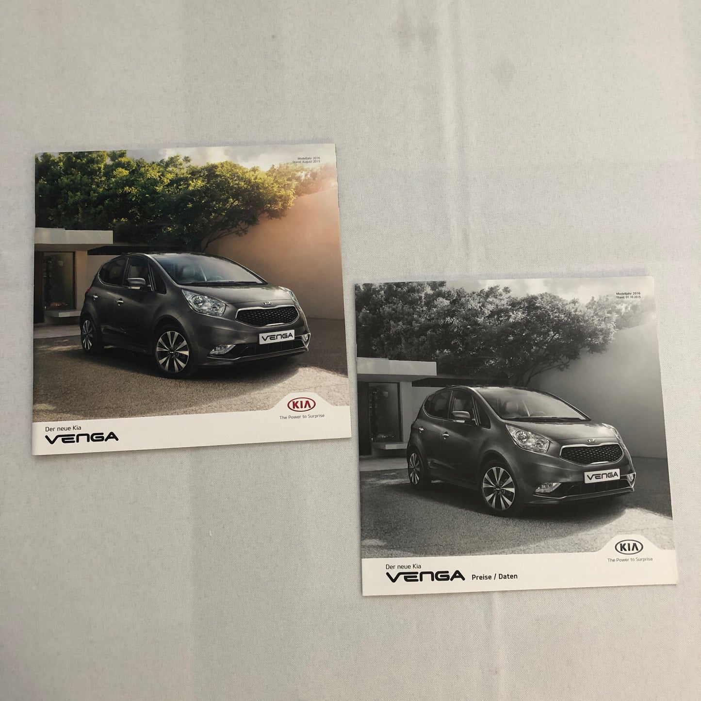 Kia Venga Car Sales Brochure Catalog with Price List GERMAN Market
