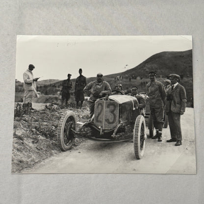 Vintage Benz Racing Photo Photograph Print Porsche Werkfoto Stamp Modern Print