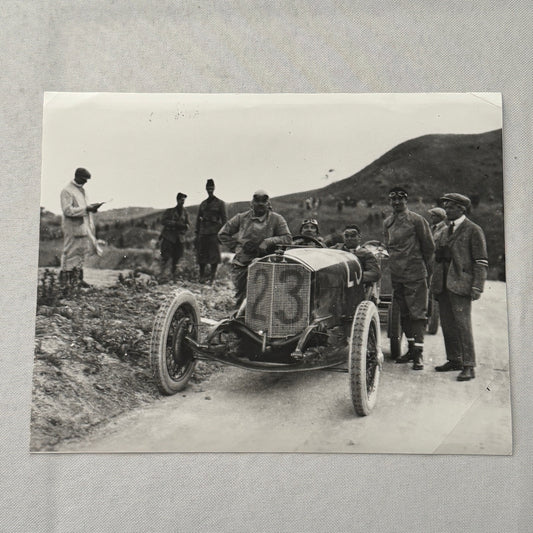 Vintage Benz Racing Photo Photograph Print Porsche Werkfoto Stamp Modern Print