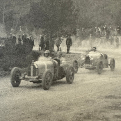 Vintage French Racing Car Real Photo Postcard Post Card RPPC Motorsports Race